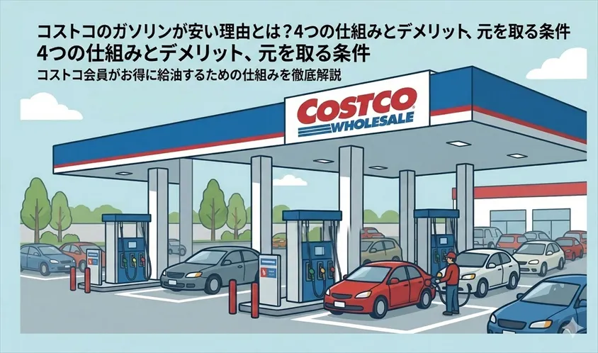 コストコのガソリンが安い理由とは？4つの仕組みとデメリット、元を取る条件