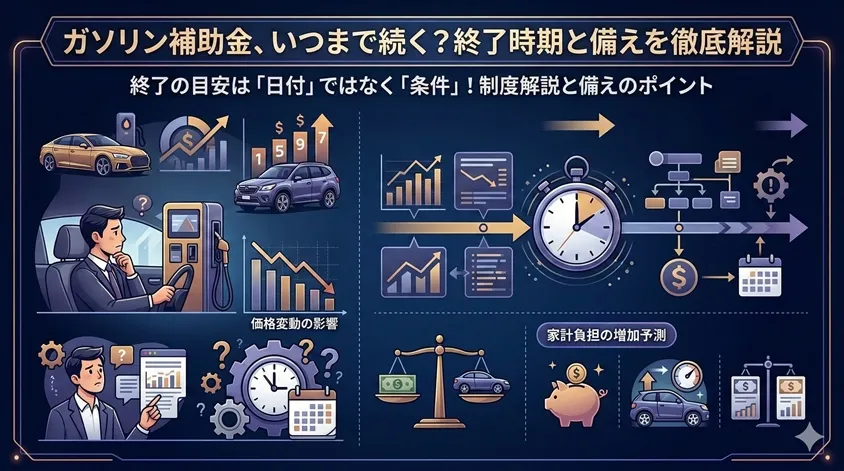 ガソリン補助金はいつまで？終了条件と2026年最新情報を解説