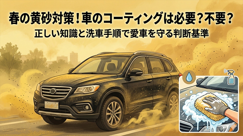 黄砂対策にコーティングは必要か？効果・不要なケース・正しい洗車方法を解説