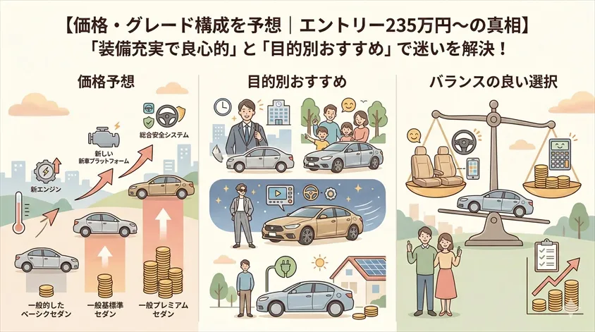 価格・グレード構成を予想|エントリー235万円~の真相