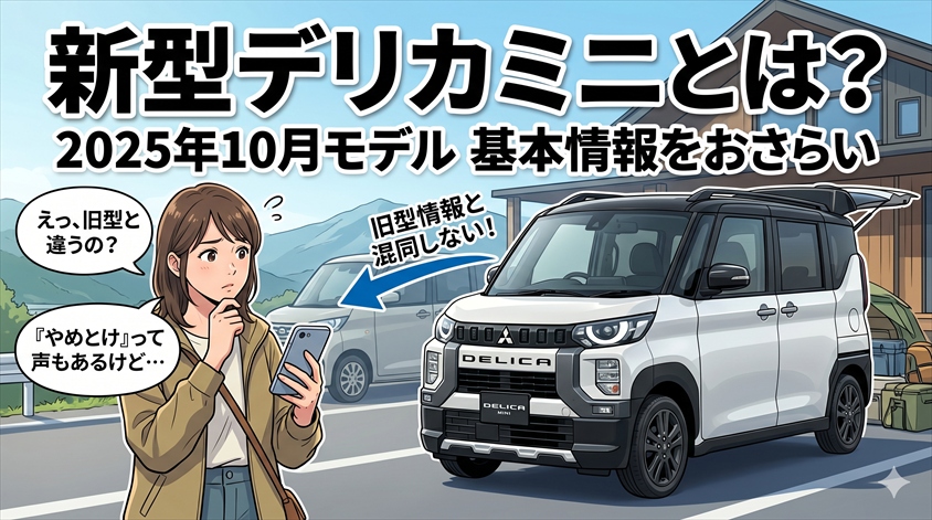 新型デリカミニとは？2025年10月モデルの基本情報をおさらい