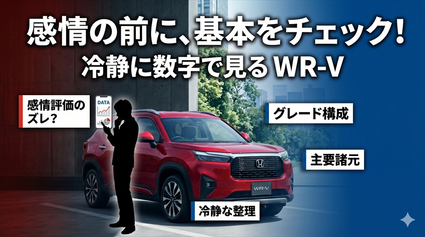 まずWR-Vの基本スペック・グレード構成を整理しよう