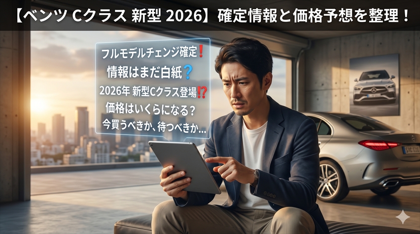 【発売時期】ベンツCクラス新型2026｜確定情報と価格予想を整理