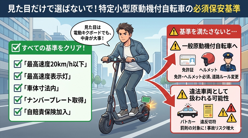 車両に求められる主な保安基準