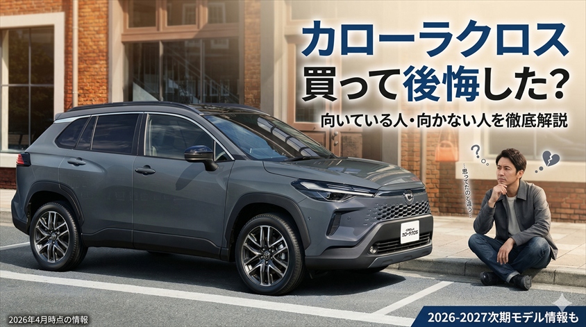カローラクロスって後悔する？向いている人・向かない人を解説