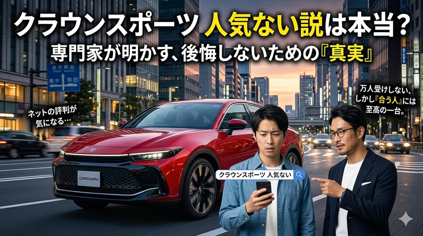 クラウンスポーツ人気ない説は本当？向いている人を専門家が解説