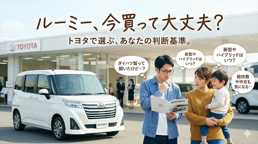 ルーミー、今買っていい？トヨタで選ぶ判断基準を整理