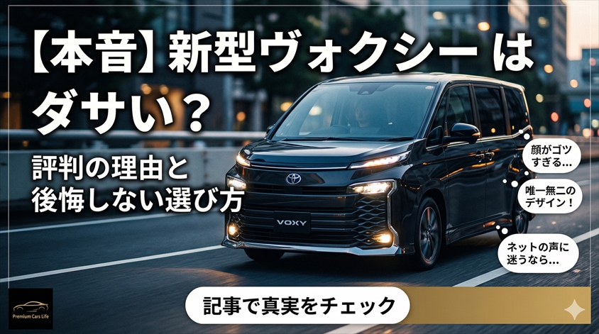 【本音】新型ヴォクシーはダサい？評判の理由と後悔しない選び方