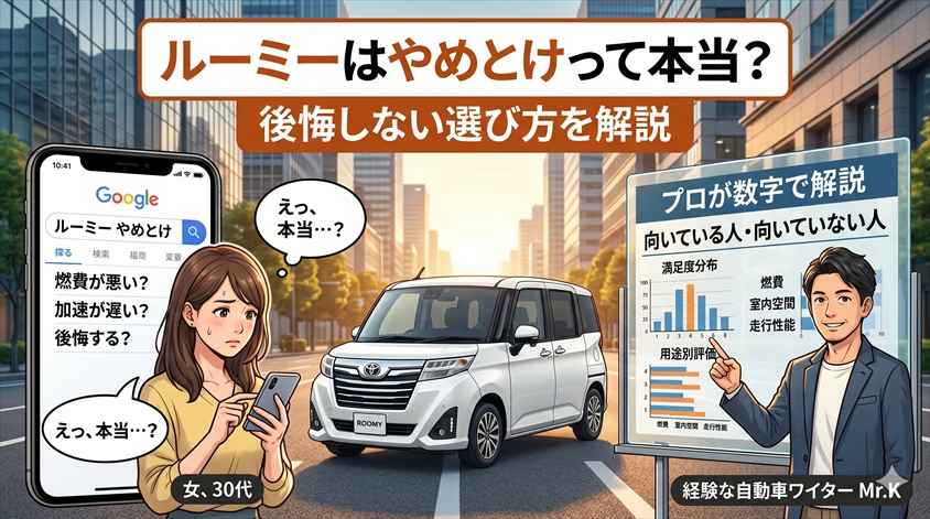 ルーミーはやめとけって本当？後悔しない選び方を解説