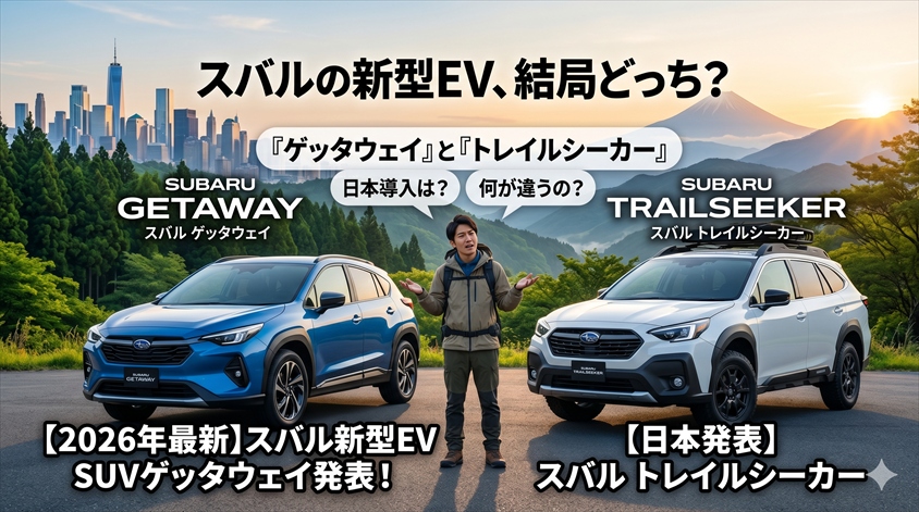 【2026年最新】スバル新型EV SUVゲッタウェイ発表！日本導入は？