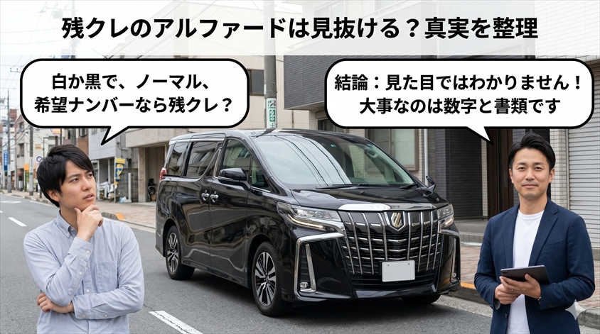 残クレのアルファードは見た目でわかる？真実を整理