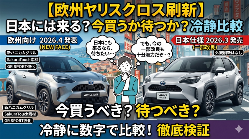 【速報】ヤリスクロス フェイスリフト 欧州発表——日本は？