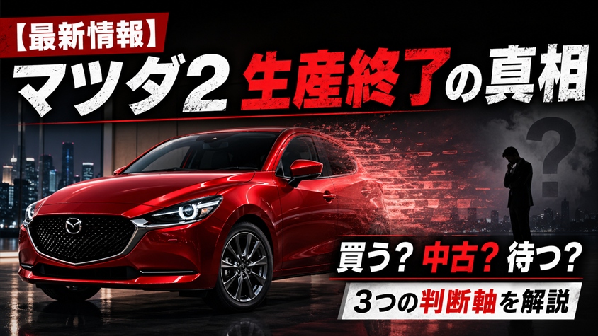 【最新情報】マツダ2 生産終了の真相と3つの判断軸