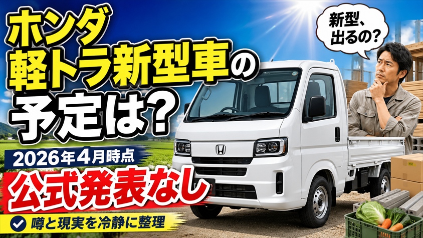 ホンダ軽トラ新型車の予定は？2026年の公式情報と現実的な選択肢