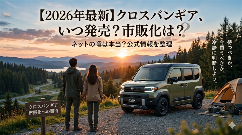 【2026年最新】クロスバンギアの発売日・価格・市販化は？
