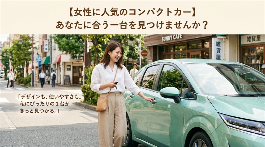 女性に人気のコンパクトカー8選｜生活に合う1台の選び方