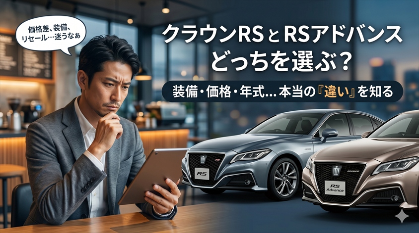  クラウンRSとRSアドバンスの違い｜装備差・価格差を完全整理