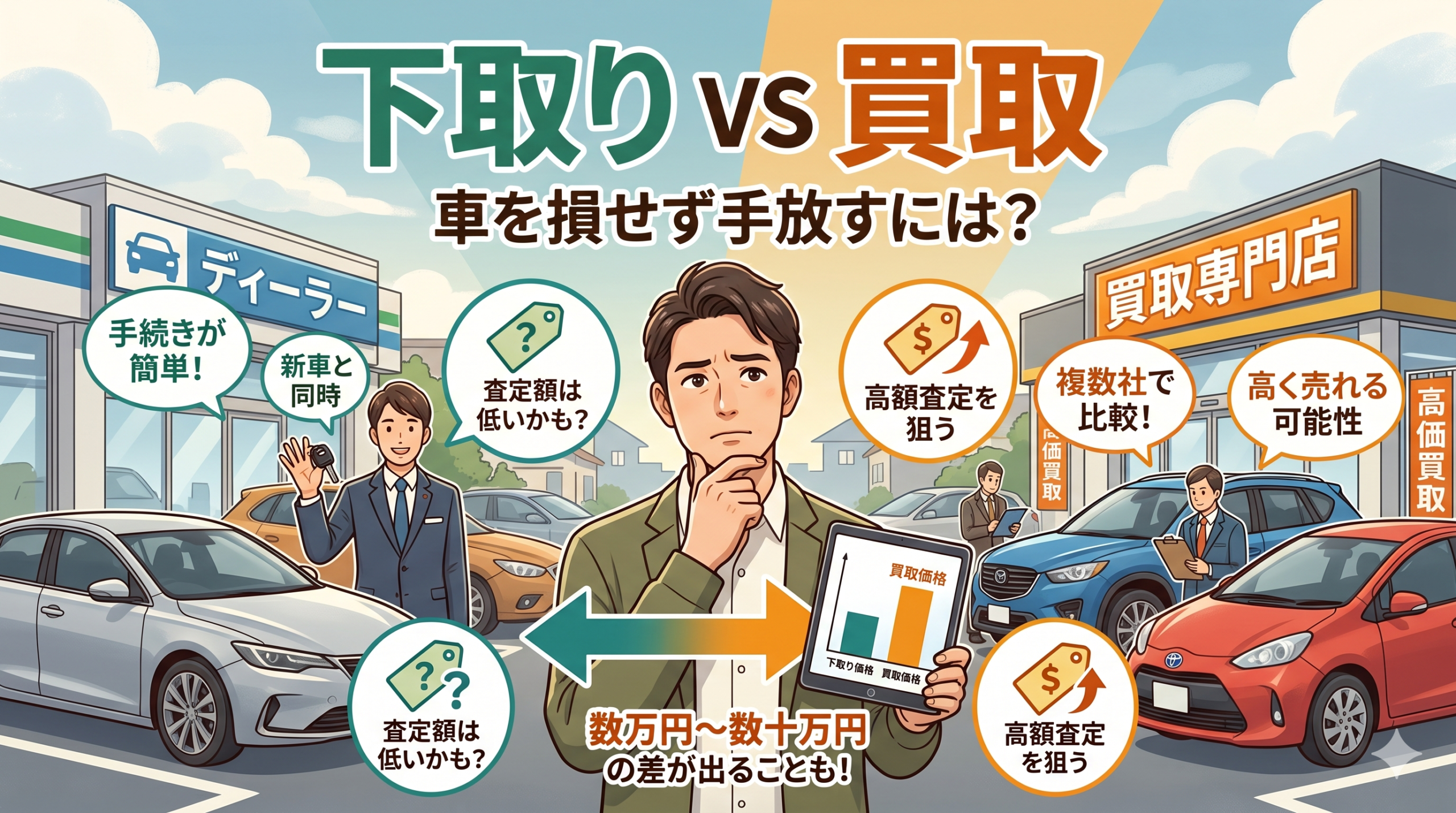 下取りと買取どっちが得?損しない選び方を徹底解説