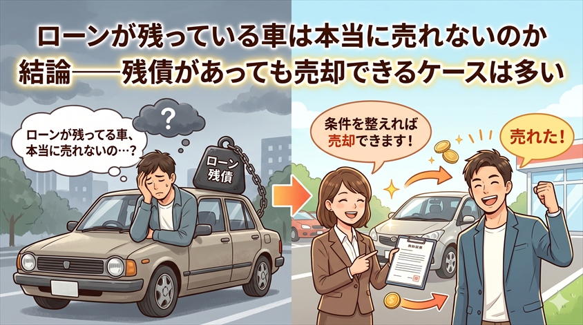 ローンが残っている車は本当に売れないのか