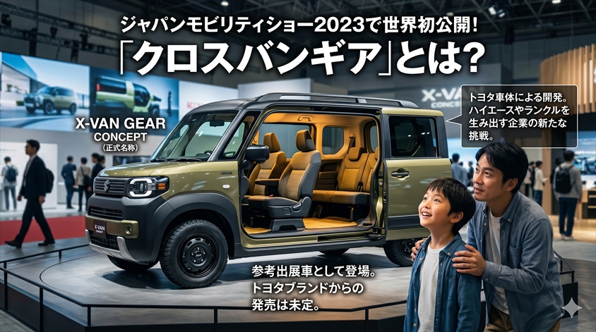 クロスバンギアとは？ジャパンモビリティショー2023で世界初公開されたコンセプトカー