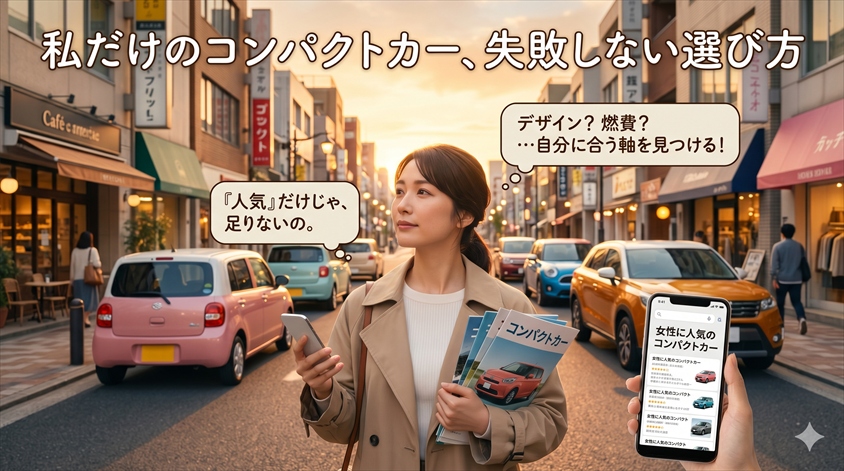 女性に人気のコンパクトカーは何で選ぶべきか