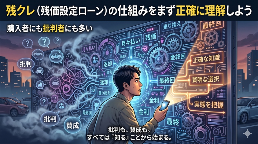 残クレ（残価設定ローン）の仕組みをまず正確に理解しよう