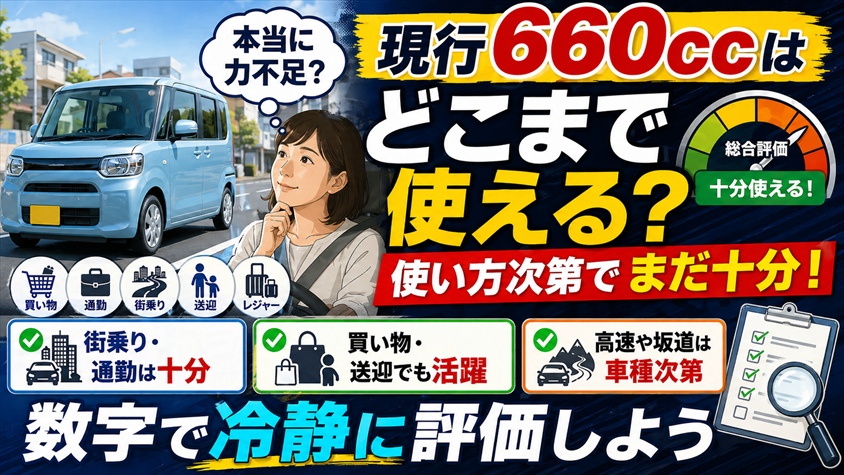 現行の660ccはどこまで使えるのか冷静に評価する