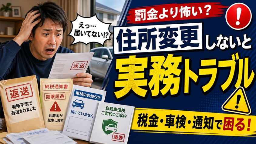 罰金より怖い？住所変更をしないと起こる実務的なトラブル