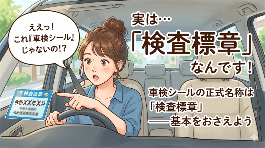 車検シールの正式名称は「検査標章」—基本をおさえよう