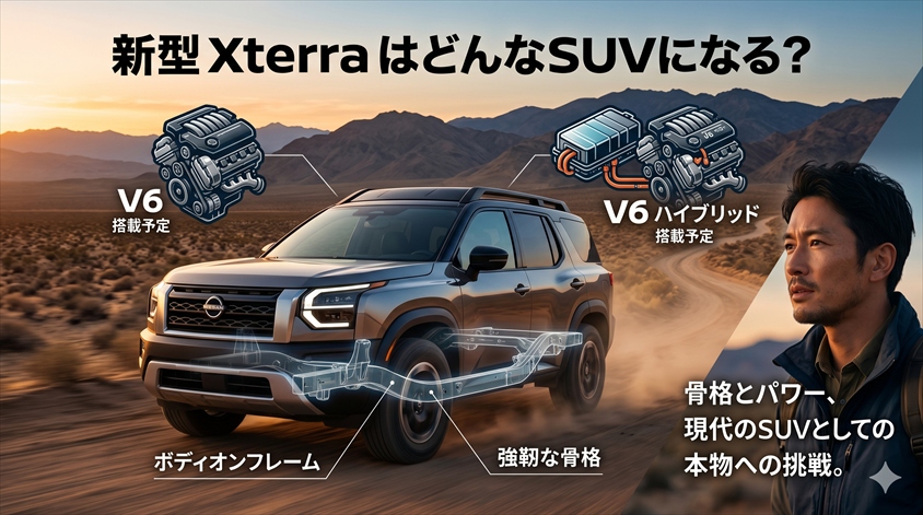 新型 Xterra はどんなSUVになる？