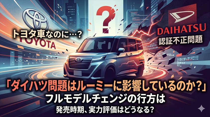 ダイハツ問題はルーミーのフルモデルチェンジに影響しているのか