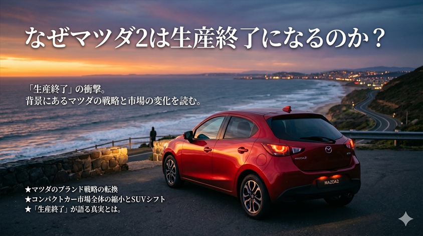 なぜマツダ2は生産終了になるのか？背景を読む