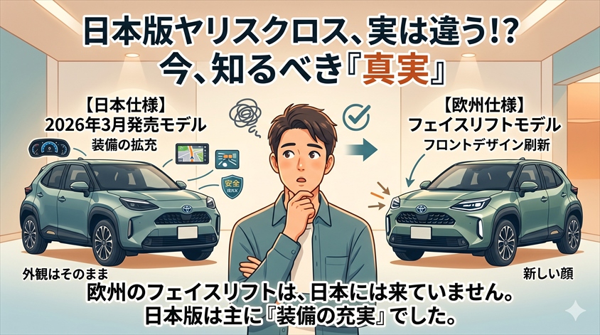 日本版ヤリスクロスの現状——2026年3月発売の一部改良との違いを整理
