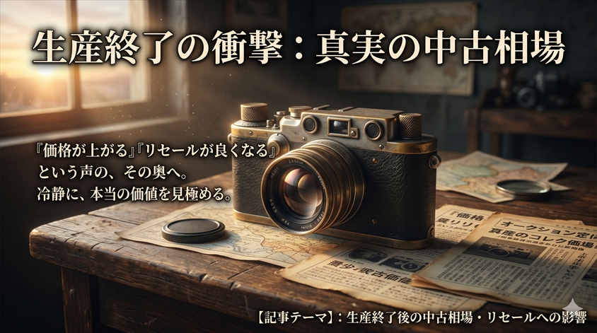 生産終了後の中古相場・リセールへの影響