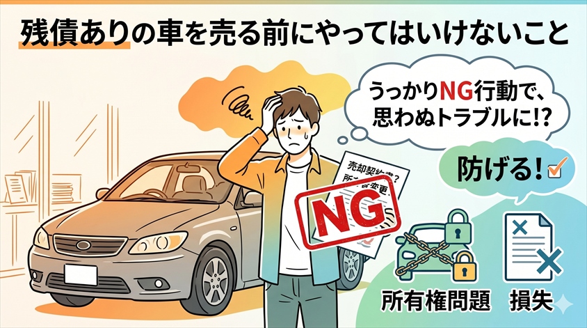 残債ありの車を売る前にやってはいけないこと