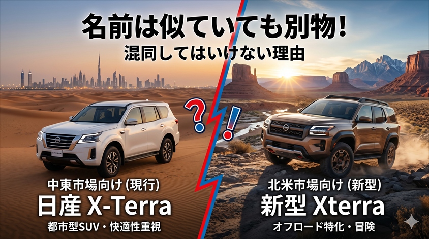 中東の「X-Terra」とは別物——混同してはいけない理由