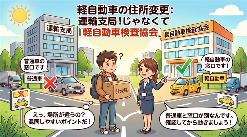 軽自動車の住所変更手続き（軽自動車検査協会）