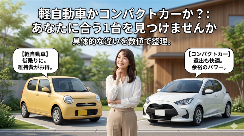 女性がコンパクトカー選びで後悔しやすいポイント