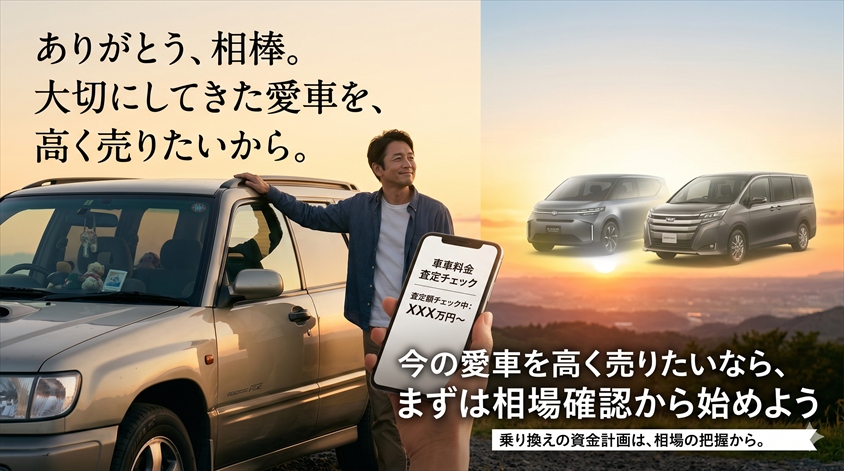 今の愛車を高く売りたいなら、まずは相場確認から始めよう