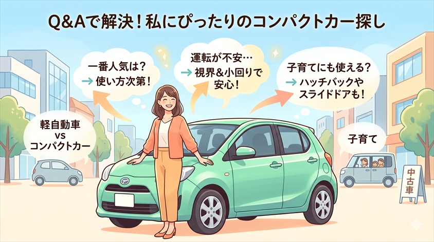 女性に人気のコンパクトカーと乗り換え・購入予算