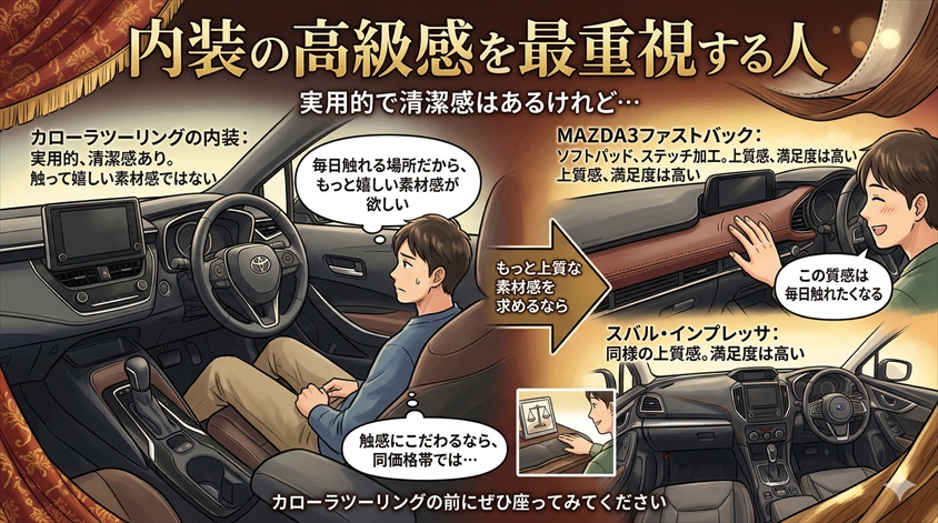 内装の高級感を最重視する人