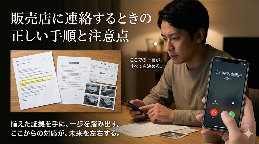 販売店に連絡するときの正しい手順と注意点