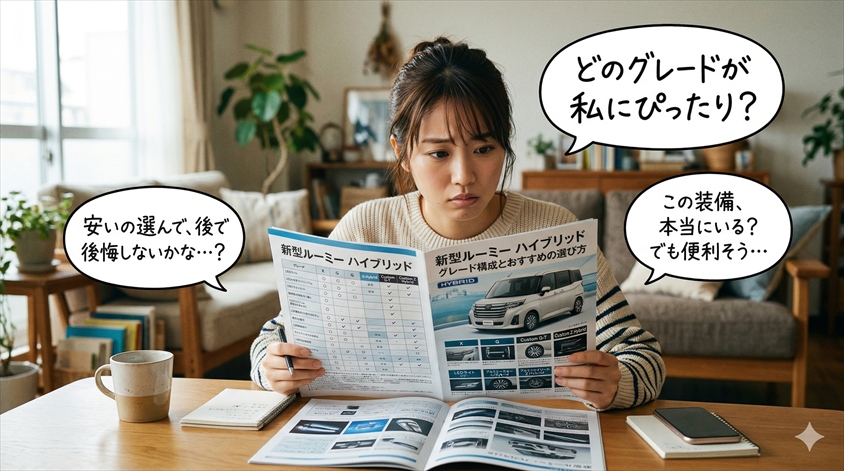 新型ルーミー ハイブリッドのグレード構成とおすすめの選び方