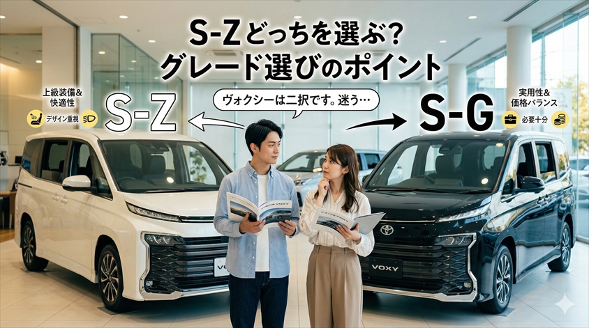 S-Z vs S-G どっちを選ぶ？グレード選びのポイント
