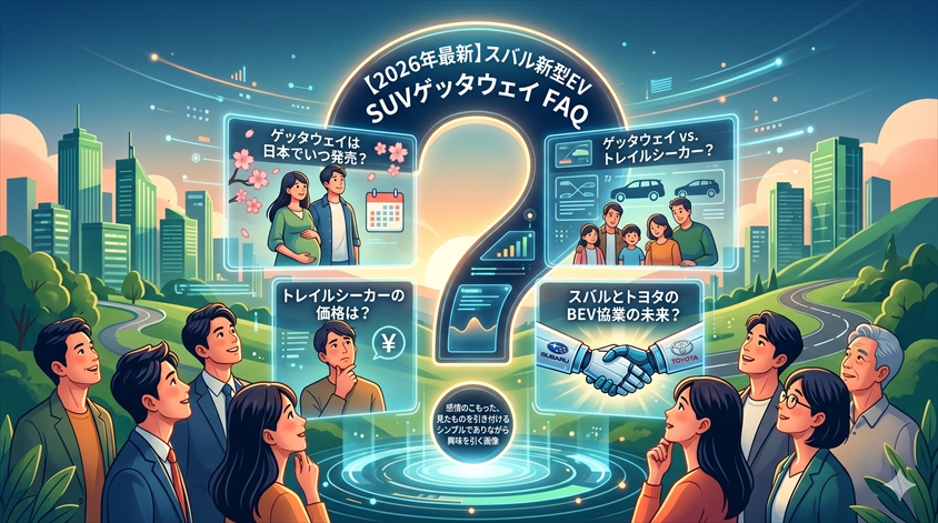 【2026年最新】スバル新型EV SUVゲッタウェイ発表！についてよくある質問（FAQ）