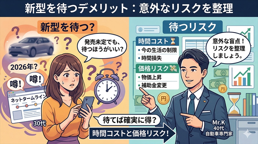 新型を待つデメリット：「待つこと」にもリスクがある