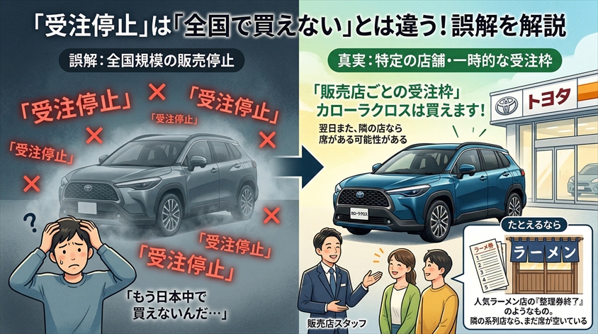 「受注停止」は「全国で買えない」とは違う！誤解を解説
