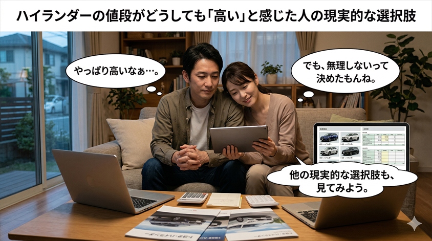 ハイランダーの値段がどうしても「高い」と感じた人の現実的な選択肢