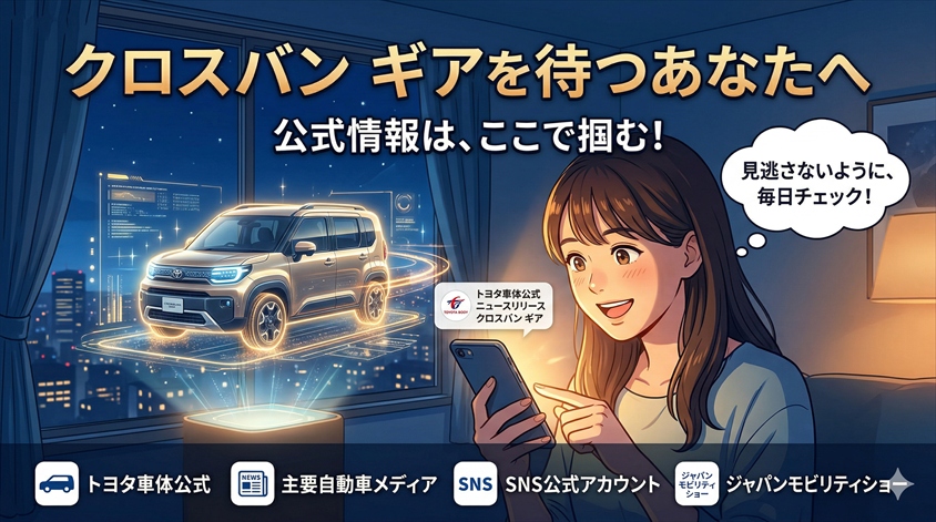 クロスバン ギアの情報を今後チェックするために