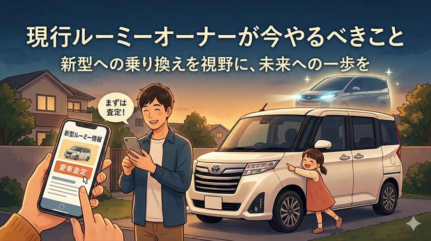 現行ルーミーオーナーが今やるべきこと